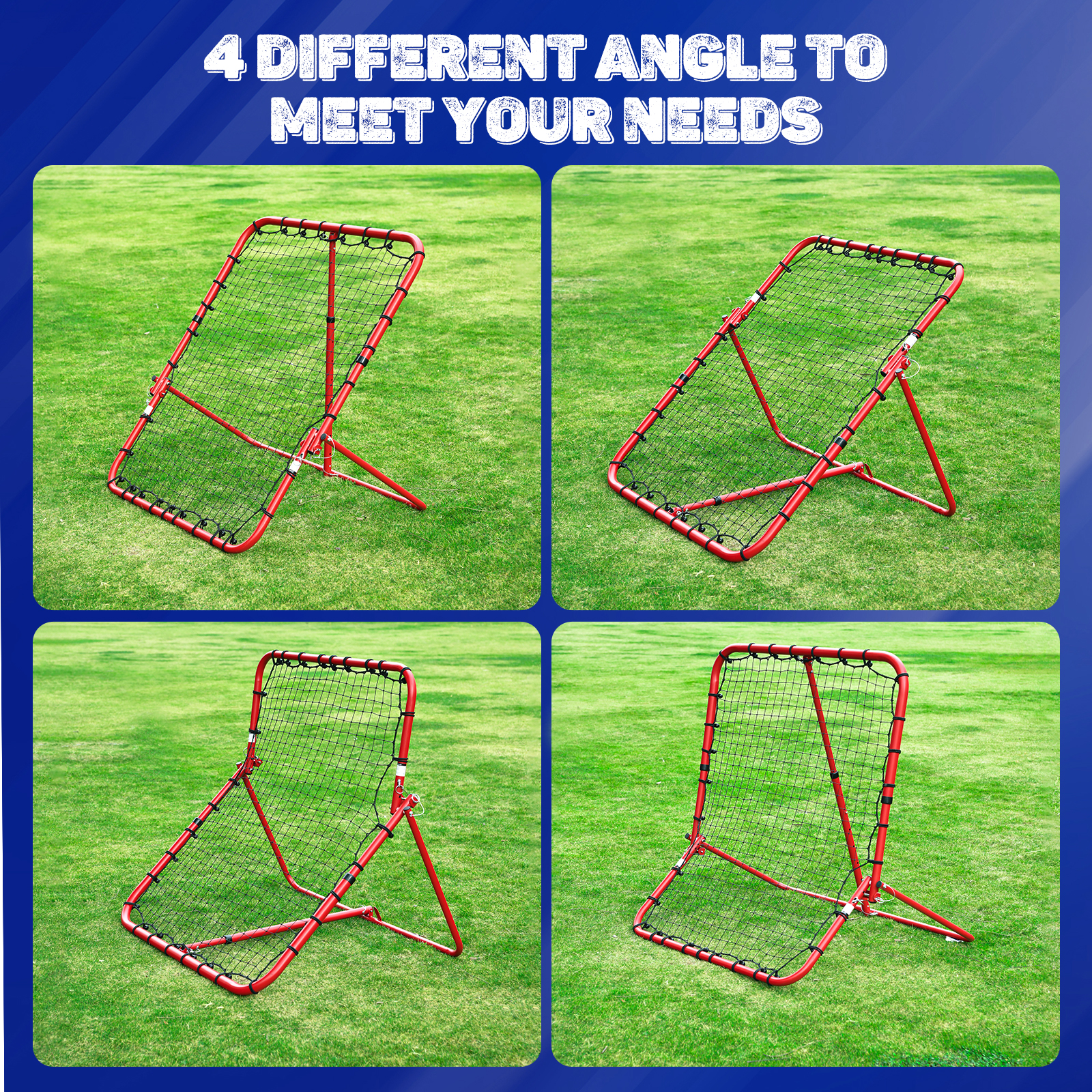 Patiassy Baseball Rebounder Net with Adjustable Angles, Heavy Duty